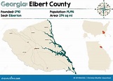 Map of Elbert County in Georgia Stock Vector - Illustration of roads ...
