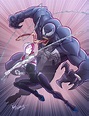 Spider Gwen VS. Venom by kpetchock on DeviantArt