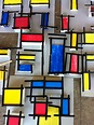 Mondrian kids art met ijslolly stokjes | Mondrian art, Mondrian kids ...