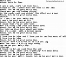 Kingston Trio song: Salty Dog, lyrics