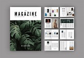 Minimalist Magazine Layout (A4+US) | Magazine Templates ~ Creative Market