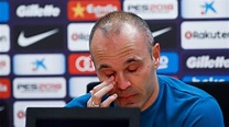 Andrés Iniesta in tears as he confirms Barcelona exit after 21 years ...