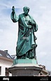 Statue of Laurens Janszoon Coster 1370-1440 in Haarlem The Netherlands ...