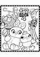 Toy Story 4 coloring page (Disney / Pixar) : All the characters - Toy ...