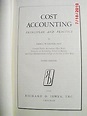 Cost Accounting: Principles and Practice, 3rd Edition: John J. W ...