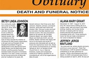 Sample Obituary Formats for You to Follow | LoveToKnow