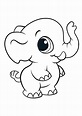 45 Disegni di Elefanti da Colorare | PianetaBambini.it