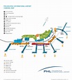 Philadelphia Airport Map (PHL) - Printable Terminal Maps, Shops, Food ...