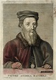 Pietro Andrea Mattioli. Line engraving by C. Faucci after L. Feliciati ...