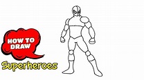 How to Draw Superheroes Easy Step By Step Drawing Tutorials Easy ...