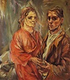Double Portrait de Oskar Kokoschka (1886-1980, Croatia) | Reproductions ...