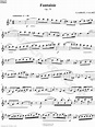 Gabriel Fauré "Fantaisie in E Minor, Op. 79 - Flute Part" Sheet Music ...
