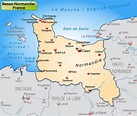 Normandia Mapa | Mapa