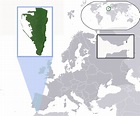 Большая карта расположения Гибралтара | Гибралтар | Европа | Maps of ...