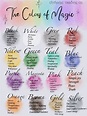 The Color of Magic Printable Magic Colors Witchcraft Colors Color ...
