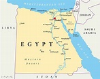 Egypt Political Map and Facts | Mappr