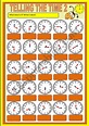 Telling the time - exercises 2 - ESL worksheet by Marília Gomes