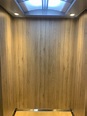 達冠專業玻璃貼膜 - #BODAQ韓華軟片 #W873 (棕灰色木紋) 電梯 #地址：基隆市安樂區樂利三街 #電梯