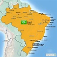 StepMap - Ports of Brazil - Landkarte für Brasilien