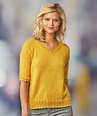 Free Knitting Pattern for a Short Sleeve Summer Top | Summer top ...