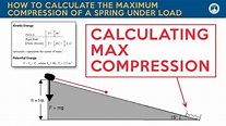 FE Exam Review: How to Calculate the Maximum Compression of a Spring ...