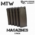 Wolverine Airsoft MTW Magazines - 5 Pack - Planet Airsoft
