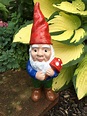 Painted gnome - I bought this gnome from Target almost ten years ago ...