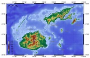 Carte des Îles Fidji - Plusieurs cartes du pays se trouvant en Océanie