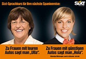 Sixt Ulla Schmidt Dienstwagen Werbekampagne - Sixt Magazine