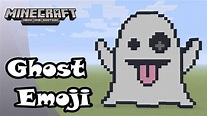 Minecraft: Pixel Art Tutorial and Showcase: Ghost Emoji (Halloween ...