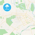 Novocherkassk, Russia Vector Map - Classic Colors - HEBSTREITS
