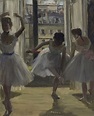 Edgar Degas (1834-1917) , Danseuses dans une salle d'exercice (Trois ...