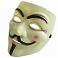 Máscara De Anonymous Guy Fawkes V Vendetta - Crema - DigitalCrazy