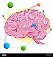 An image of a atomic brain Stock Photo - Alamy
