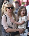 Kimberly Stewart carries daughter Delilah in Beverly Hills | Daily Mail ...