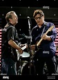 Eric Clapton, left, and Robbie Robertson perform at the Crossroads ...