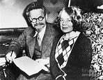 Leon Trotsky And Wife On Train Photograph by Bettmann