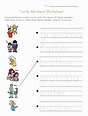 An Family Worksheet For Kindergarten