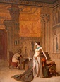 Cleopatra and Caesar Painting by Jean-Leon Gerome - Fine Art America