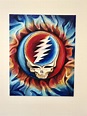 Hand painted Steal Your Face Grateful Dead Art Acrylic art Psychedelic ...