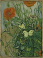 "Butterflies and Poppies" Vincent van Gogh - Artwork on USEUM