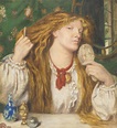 Dante Gabriel Rossetti (1828-1882) , A woman combing her hair; Fanny ...