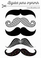 Bigotes para imprimir | Coloring tutorial, School notes, Moustache