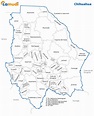 Mapa de Chihuahua con división municipal y nombres | Lamudi