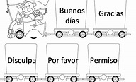 Actividades Palabras Magicas Para Colorear - Palabras español españa