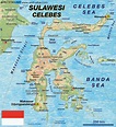 Map of Sulawesi (Island in Indonesia) | Welt-Atlas.de