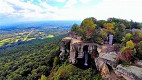 Lookout Mountain's Rock City, Georgia and Ruby Falls - An Aerial View ...