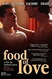a movie poster for food of love with two men looking at each other and ...