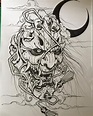 Japanese Demon Drawing at GetDrawings | Free download