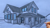 91 Best How to draw a house sketch | Sketch Art Design Ideas